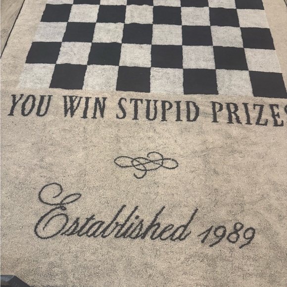 TS Checker Game Towel IN HAND NEW UNOPENED w/tags w/postcards - Picture 2 of 10